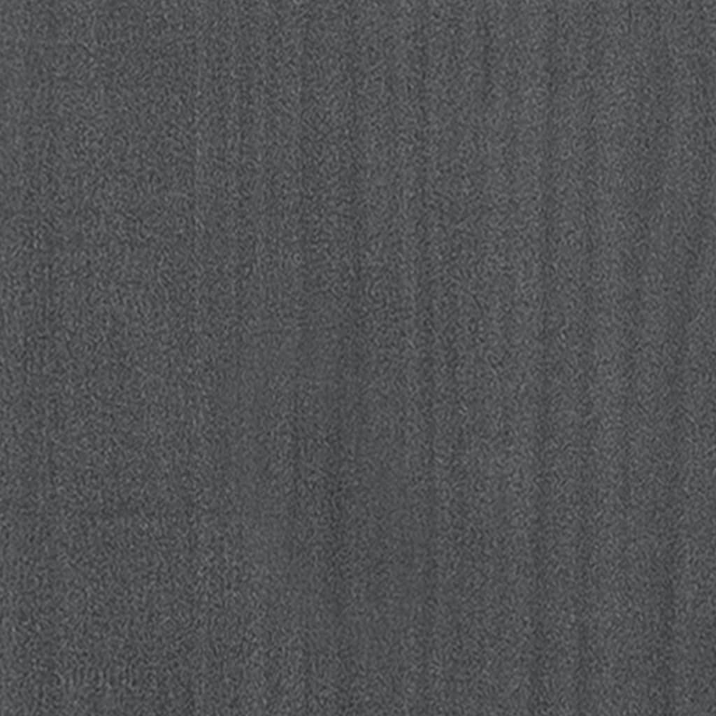 Arriate de madera maciza de pino gris 150x31x31 cm