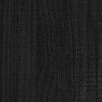 Jardinera madera maciza de pino negro 150x50x70 cm
