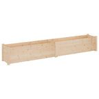 Jardineras 2 uds madera maciza de pino 200x31x31 cm