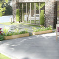 Jardineras 2 uds madera maciza de pino 200x31x31 cm