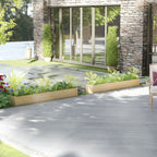 Jardineras 2 uds madera maciza de pino 200x31x31 cm