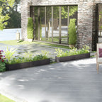 Jardineras 2 uds madera maciza de pino 200x31x31 cm