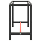 Estructura banco de trabajo metal negro y rojo mate 110x50x79cm