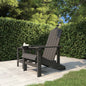 Cadeira de jardim Adirondack com apoio para os pés HDPE azul-água