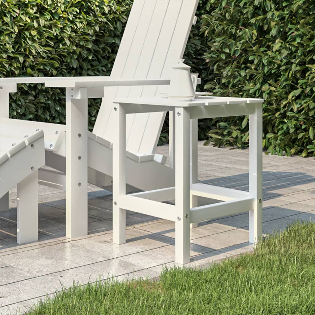 Adirondack anthracite HDPE garden side table 38x38x46 cm