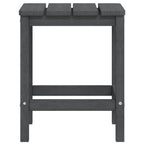 Mesa de jardín Adirondack HDPE antracita 38x38x46 cm