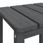 Mesa de jardín Adirondack HDPE antracita 38x38x46 cm