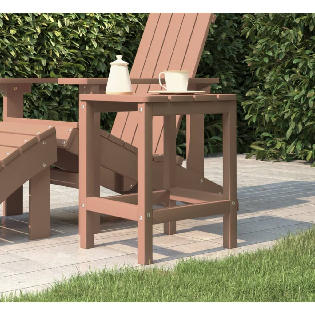 Adirondack anthracite HDPE garden side table 38x38x46 cm