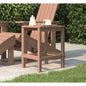 Mesa de jardín Adirondack HDPE antracita 38x38x46 cm