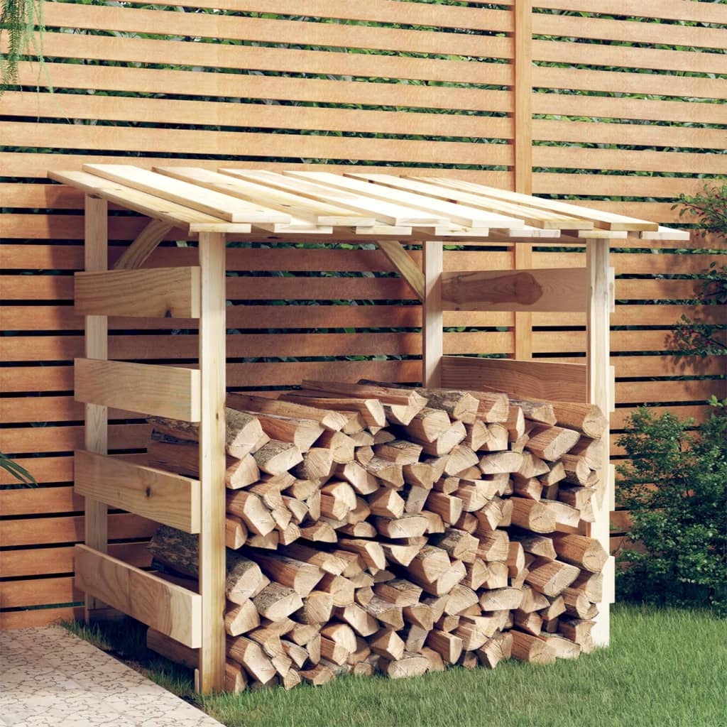 Pérgola con techo madera de pino impregnada 100x90x100 cm