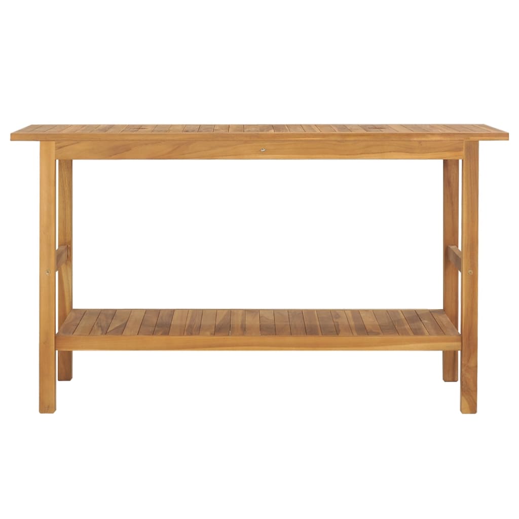 Mueble de baño madera maciza de teca 132x45x75 cm