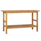 Mueble de baño madera maciza de teca 132x45x75 cm
