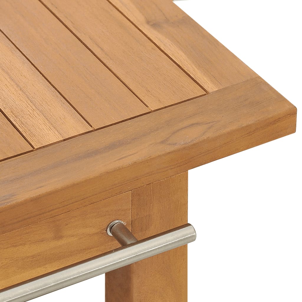 Mueble de baño madera maciza de teca 132x45x75 cm