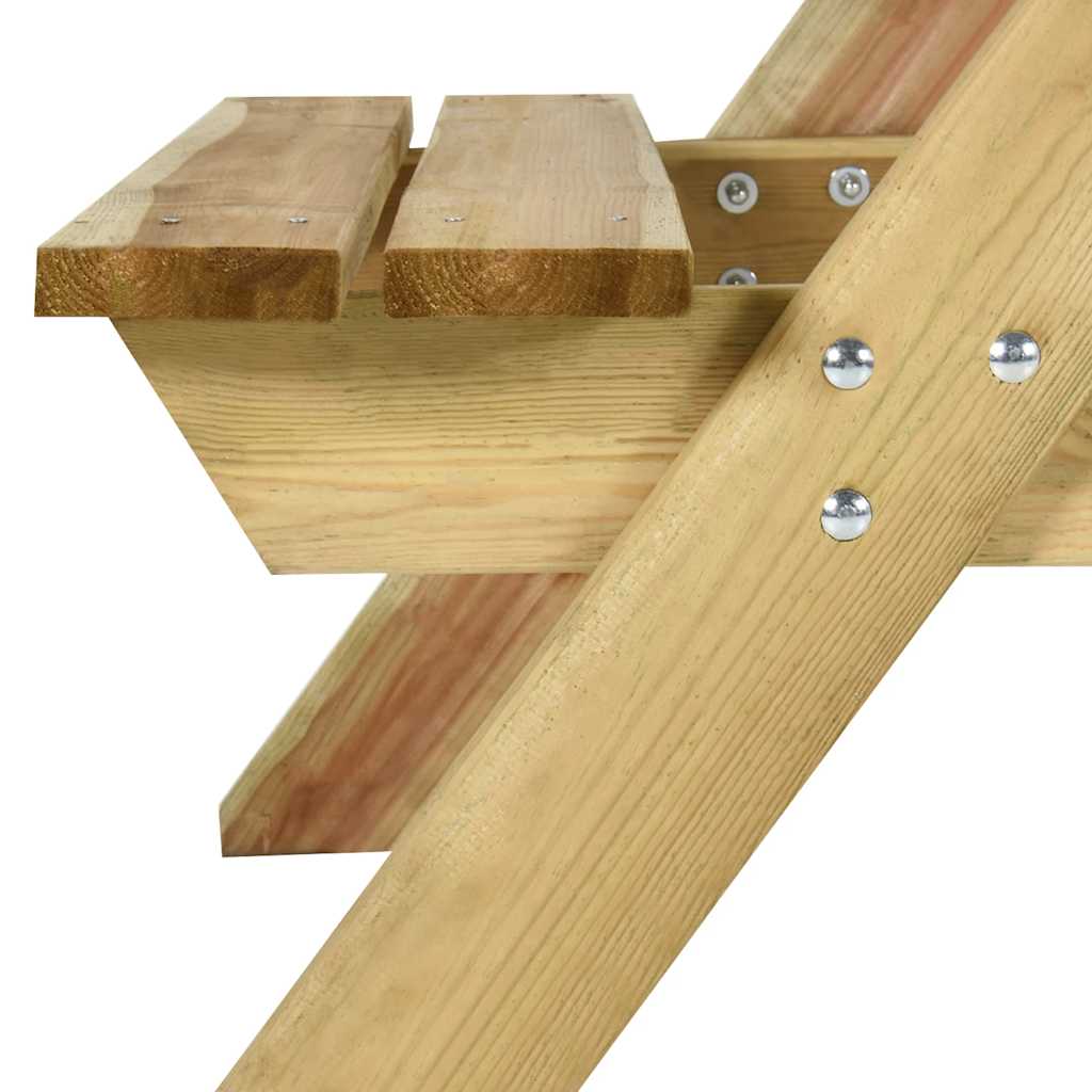 Picnic table with benches 110x123x73 cm impregnated pine wood