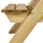 Picnic table with benches 110x123x73 cm impregnated pine wood