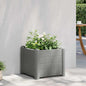Arriate de jardín PP blanco 43x43x35 cm