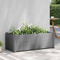 Arriate de jardín PP blanco 43x43x35 cm