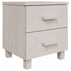 Mesitas de noche 2 uds HAMAR pino macizo blanco 40x35x44,5 cm