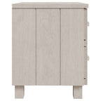 Mesitas de noche 2 uds HAMAR pino macizo blanco 40x35x44,5 cm