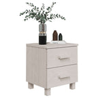 Mesitas de noche 2 uds HAMAR pino macizo blanco 40x35x44,5 cm