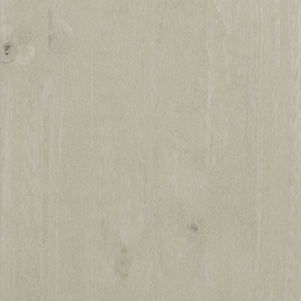 Mesitas de noche 2 uds HAMAR pino macizo blanco 40x35x44,5 cm