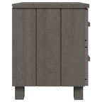 Mesitas noche 2 uds HAMAR pino macizo gris claro 40x35x44,5 cm