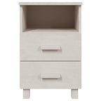 Mesita de noche HAMAR madera maciza de pino blanca 40x35x62 cm