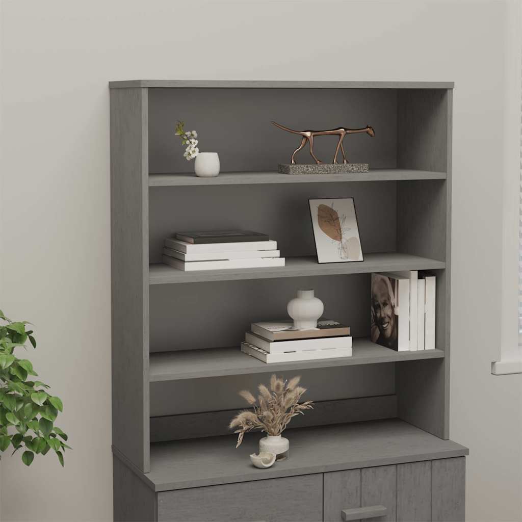 Aparador superior HAMAR madera maciza pino blanco 85x35x100 cm