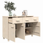 Aparador HAMAR madera de pino maciza marrón miel 113x40x80 cm