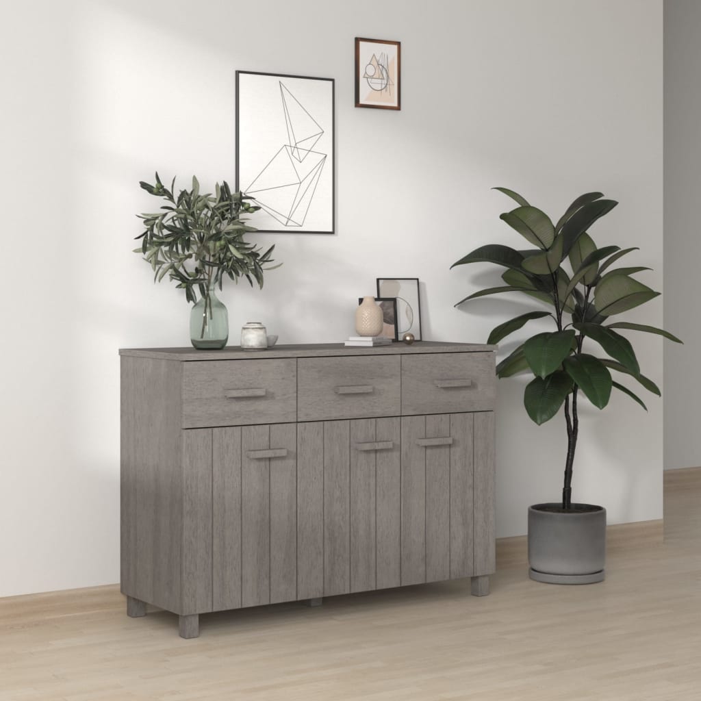 Aparador HAMAR madera de pino maciza marrón miel 113x40x80 cm