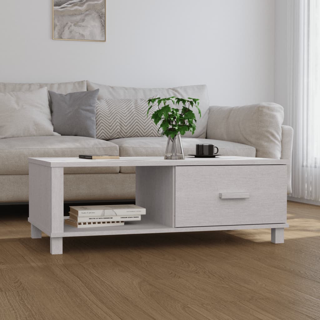 Mesa de centro de madera maciza de acacia 80x80x28 cm