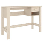 Escritorio HAMAR madera de pino maciza marrón miel 110x40x75 cm