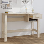 Escritorio HAMAR madera de pino maciza marrón miel 110x40x75 cm