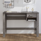 Escritorio HAMAR madera de pino maciza marrón miel 110x40x75 cm