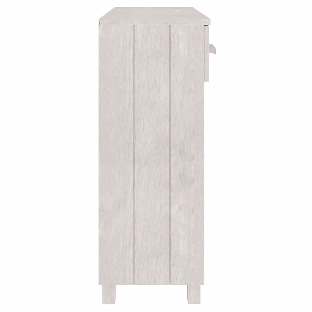 Mesa consola HAMAR madera maciza de pino blanco 90x35x90 cm