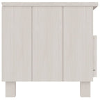 Mueble de TV HAMAR madera maciza de pino blanco 106x40x40 cm