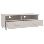 Mueble de TV HAMAR madera maciza de pino blanco 106x40x40 cm