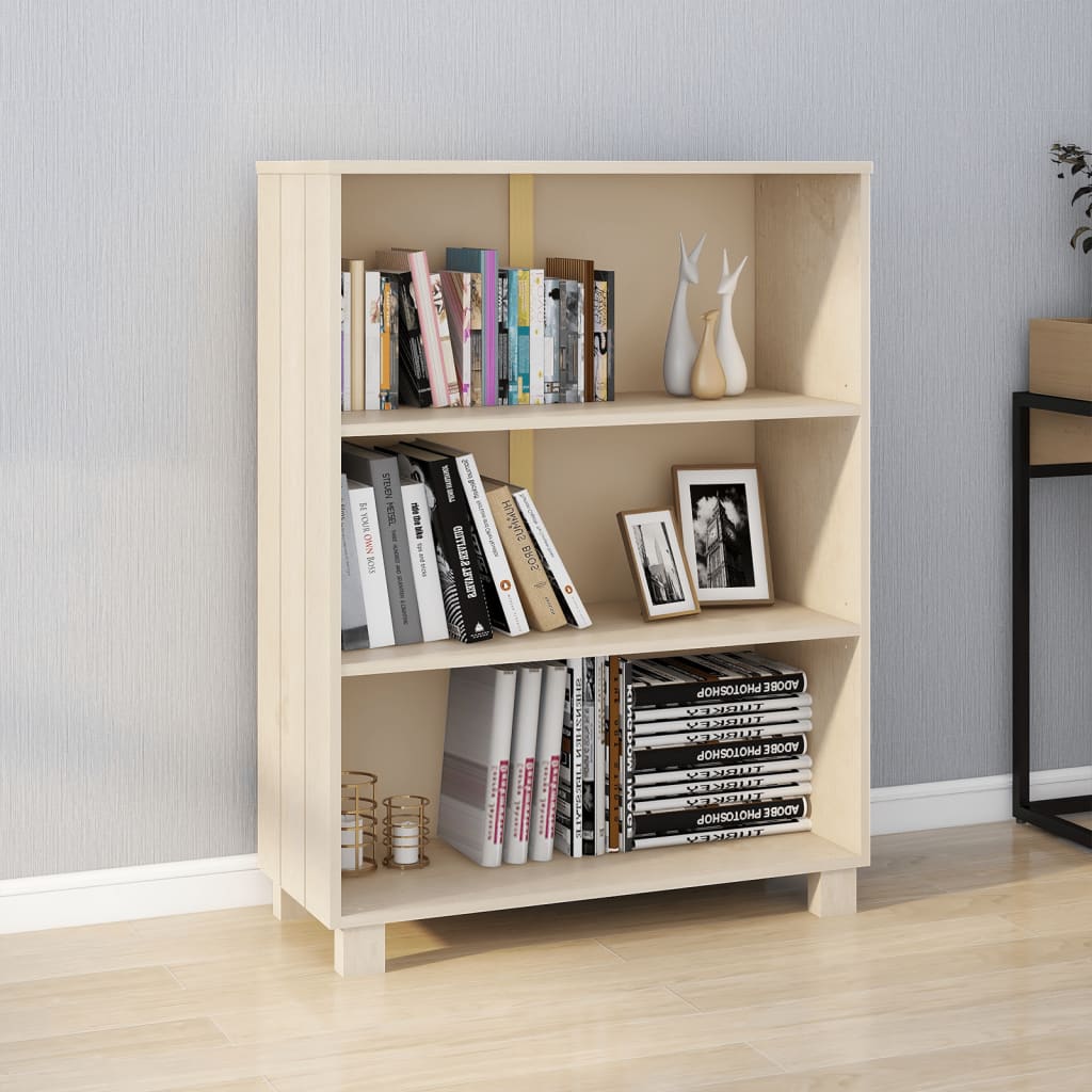 HAMAR solid white pine shelving unit 85x35x112 cm