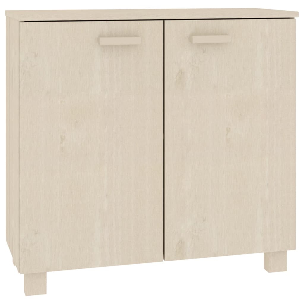 Aparador HAMAR madera de pino maciza marrón miel 85x35x80 cm