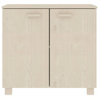 Aparador HAMAR madera de pino maciza marrón miel 85x35x80 cm
