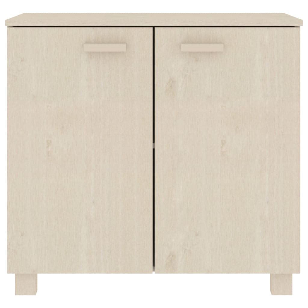 Aparador HAMAR madera de pino maciza marrón miel 85x35x80 cm