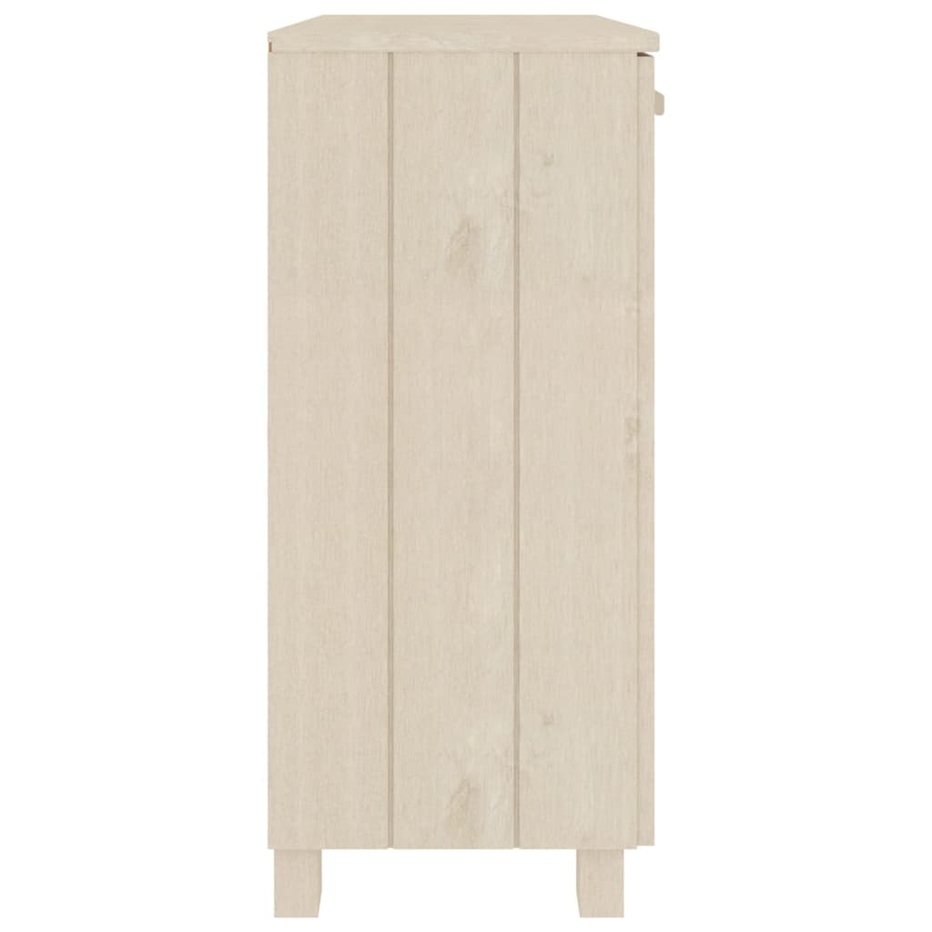 Aparador HAMAR madera de pino maciza marrón miel 85x35x80 cm