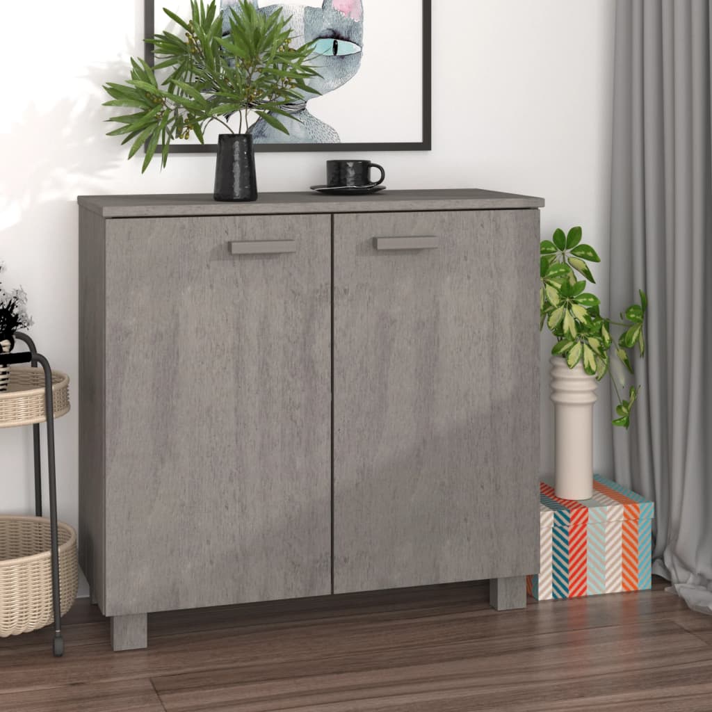 Aparador HAMAR madera de pino maciza marrón miel 85x35x80 cm