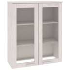 Aparador superior HAMAR madera maciza pino blanco 85x35x100 cm