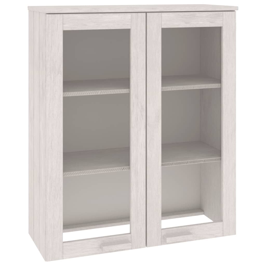 Aparador superior HAMAR madera maciza pino blanco 85x35x100 cm