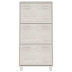 Zapatero HAMAR madera maciza de pino blanca 59,5x35x117 cm