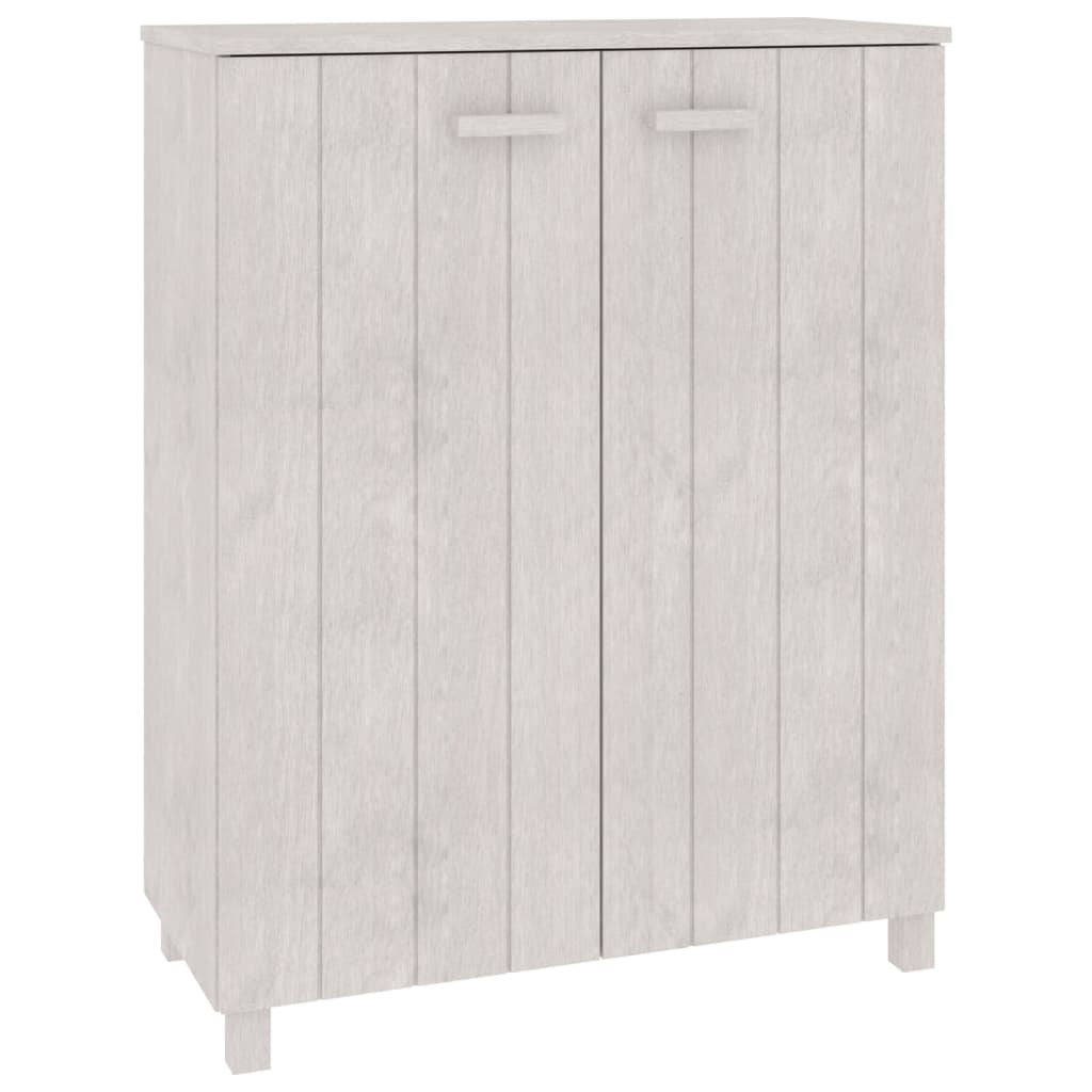 Zapatero HAMAR madera maciza de pino blanca 85x40x108 cm
