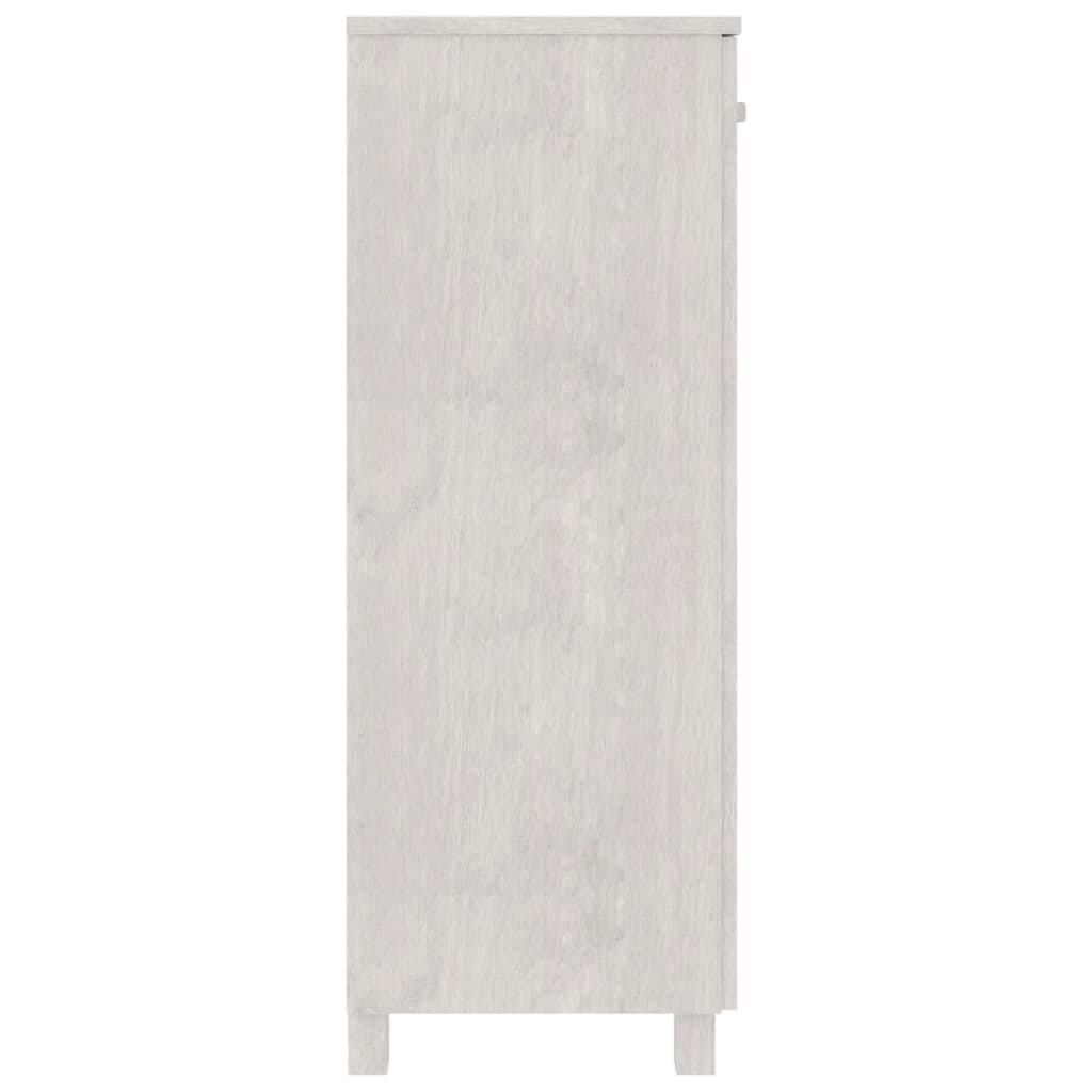 Zapatero HAMAR madera maciza de pino blanca 85x40x108 cm
