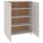 Zapatero HAMAR madera maciza de pino blanca 85x40x108 cm
