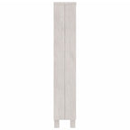 Mueble de CDs HAMAR madera de pino maciza blanco 45x18x100 cm